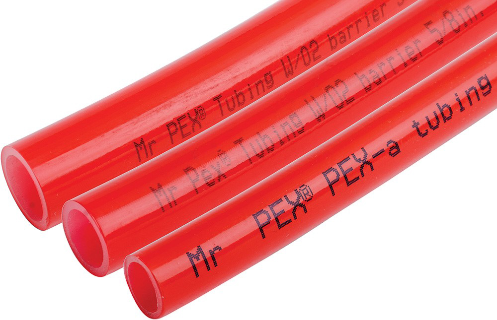 3/4" x 100' Red Expansion PEX A Tubing Oxygen Barrier for Radiant Floor Heating 