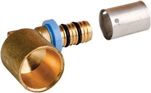 PAP - Press Elbow to Sweat Adapter DZR - 1/2 in. PAP x 3/4 in. CU