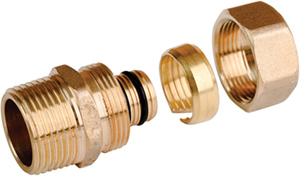PAP - Transition w/ Fitting Assembly - 1/2 in. PAP to 1/2 in. NPT