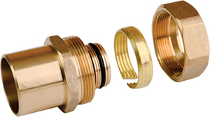 PAP - Transition w/ Fitting Assembly - 1 in. PAP to 1 1/4 in. CU