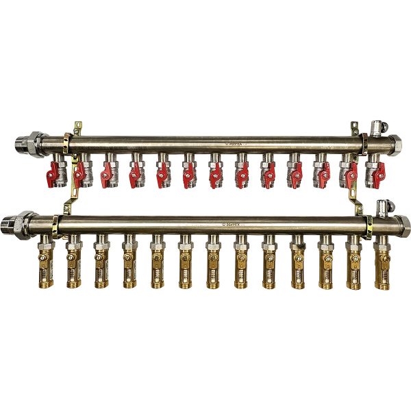 1 1/2 in. Stainless Steel Manifold Assembly w/Inline Flowmeter - 13 ...