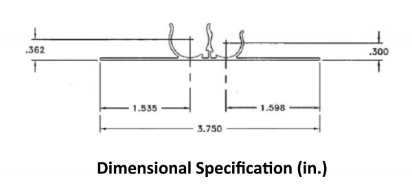 DuoTrack Extruded Aluminum Heat Transfer Plates for 3/8 in. or 1/2 in. PEX - 48 in. x 3.75 in. - Image 2