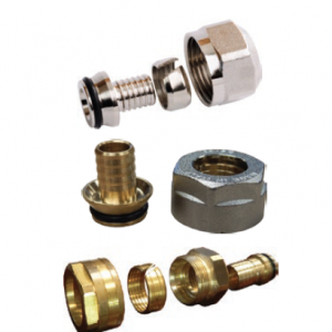 PEX Fitting Assembly (Nut Ring & Insert) for EK - 3/8 in. PEX to EK 20 - 3 Piece
