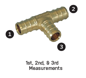 LF Brass - Tee - F1807 - 1 in. PEX x 1 in. PEX x 1 in. PEX