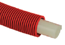 1/2 in. RED - Pipe-In-Pipe MrPEX PEX-a POTABLE TUBING with corrugated outer jacket